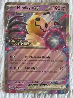 Pokemon S&V-JTG Mimikyu ex 069/159 Jumbo Oversized Promo Ultra Rare Holo Stamped - Image 1