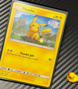 Pikachu - SM183 - Sun & Moon - Cosmos Holo Black Star Promo - LP Pokemon Card - Image 1
