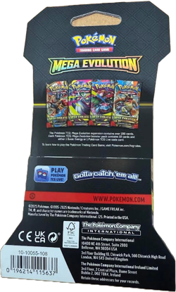 Pokemon Mega Evolution Booster Pack - 10 Cards / Pack - Random Art - SEALED - Image 2