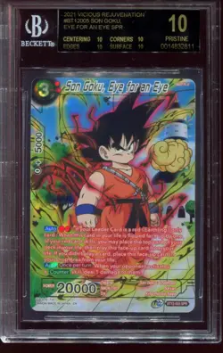 Son Goku, Eye for an Eye BT12-005 SPR BGS 10 Black Label Gold DBS Card POP 3 - Image 1