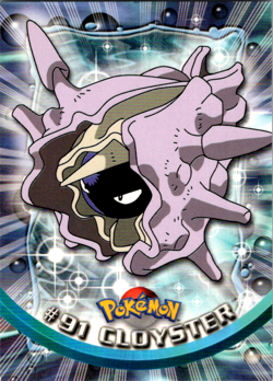 Topps Pokemon Trading Card TV Animation Edition Cloyster #91 NON HOLO LP - Image 1
