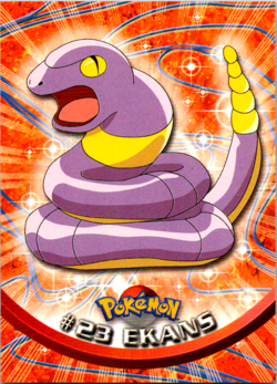 Ekans Non-Foil Topps Pokemon Card #23 TV Animation Series 1 Black Logo - Image 1