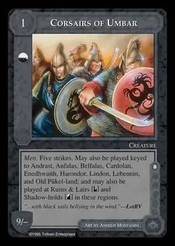 Middle Earth CCG MECCG 1995 ~ Corsairs of Umbar ~ NM/Mint Limited - Image 1