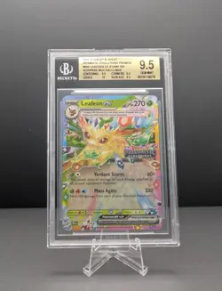 2025 Pokemon Scarlet & Violet Prismatic Evolutions Promos Leafeon EX Stamp #006 - Image 1
