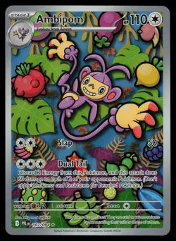 Ambipom 107/094 - Pokemon Phantasmal Flames - Illustration Rare (NM) - Image 1