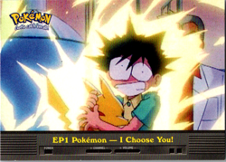LP! Pokemon Topps EP1 Pokemon - I Choose You! TV Anim Blue Logo NON HOLO - Image 1