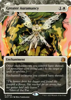 MTG Greater Auramancy Wilds of Eldraine: Enchanting Tales NM M Magic - Image 1