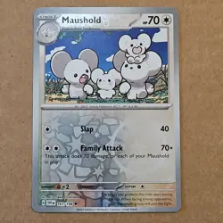 Pokemon Maushold (161/287) Scarlet & Violet NM REVERSE HOLO Foil TCG CCG - Image 1