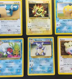Vintage Pokemon Card Lot 6 Cards WotC Movie Promo Base Set 2 Team Rocket - Image 1