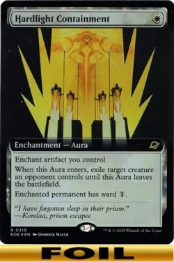 1x - Hardlight Containment - FOIL EXTENDED ART - Edge of Eternities - NM MTG - Image 1