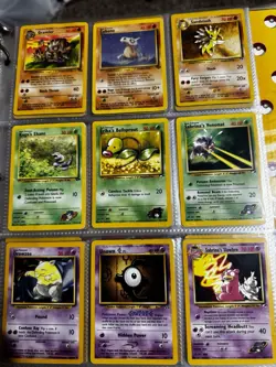 Vintage Pokemon Binder Collection Lot Wotc 50 Cards Holos English Damaged Hp-Lp - Image 3