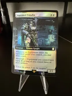 Puresteel Paladin (Extended Art) Universes Beyond: Fallout MTG Foil Near Mint - Image 1