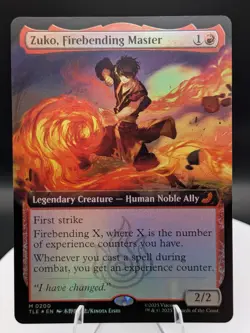 Zuko, Firebending Master (Extended) FOIL: Avatar ATLA Eternal-Legal MTG (NM) - Image 1