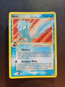 Pokemon ENG Mew Gold Star Ex Dragon Frontiers 101/101 No Charizard Rayquaza PSA - Image 2