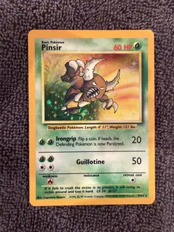 1999 Pokemon Jungle Pinsir 9/64 Holo Rare - 1999 - NM - No Symbol Error - Image 1