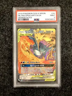 PSA 9 Moltres & Zapdos & Articuno GX 44/68 Hidden Fates ETB Promo Pokemon TCG - Image 1