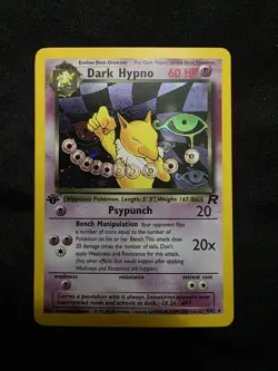 Dark Hypno 9/82 First Edition Holo Pokemon Team Rocket - Image 1