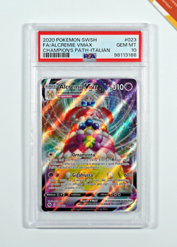 Pokemon PSA 10 Alcremie Vmax #023 Full Art Futuri Campioni 2020 Italiano - Image 1