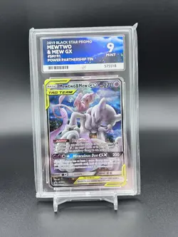 Pokemon TCG - S&M Black Star Promo - Tag Team - Mewtwo & Mew GX - SM191 - Ace 9 - Image 1