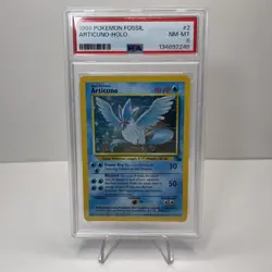 1999 Pokemon Fossil Articuno Holo #2 PSA 8 NM-MT Vintage WOTC - Image 3