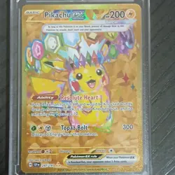 Pokemon Pikachu ex Hyper Rare Full Art Holo 247/191 Sv08 Surging Sparks Card - Image 1