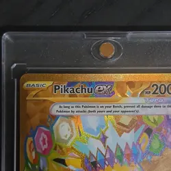 Pokemon Pikachu ex Hyper Rare Full Art Holo 247/191 Sv08 Surging Sparks Card - Image 4