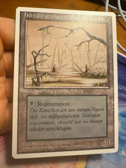 German Misprint Drudge Skeletons Swamp With Regenerate • Mtg (1185) - Image 1
