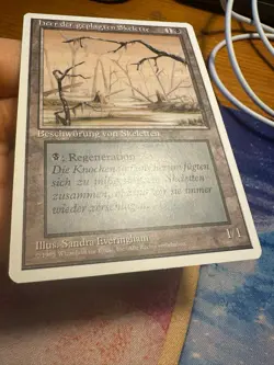 German Misprint Drudge Skeletons Swamp With Regenerate • Mtg (1185) - Image 2
