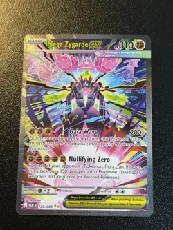 Mega Zygarde EX 120/088 SIR Pokemon TCG Card Perfect Order READY TO SHIP - Image 1