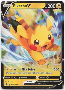 Pikachu V - SWSH285 SWSD Promo SWSH: Sword & Shield Promo Cards NM - Image 1