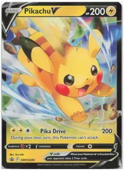 Pikachu V - SWSH285 SWSD Promo SWSH: Sword & Shield Promo Cards NM - Image 1