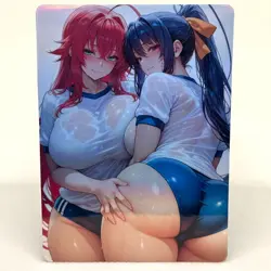 High School DxD Rias Gremory, Akeno Himejima Anime Waifu ACG Foil Card - Image 1