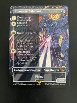 Summon: Bahamut (Non-foil) [Borderless] Final Fantasy 0356 Mythic MTG - Image 1
