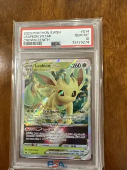 Leafeon VSTAR 14/159 GEM MINT PSA 10. Pokemon SWSH Crown Zenith - 2023 - Image 1