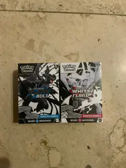 Pokemon Scarlet and Violet White Flare and Black Bolt Booster Bundle Sealed - Image 1