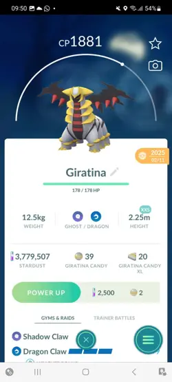Pokemon Go Legendary Giratina ( XXS) ( Normal ) - Image 1