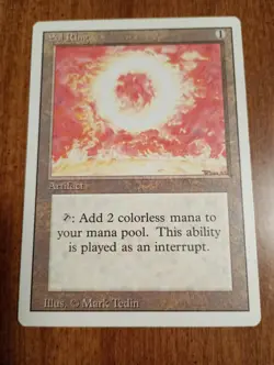 1994 Magic: The Gathering - Revised(3rd) - SOL RING - Vintage Rare - EX - Image 1
