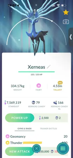 Pokemon Go Legendary Xerneas ( XXL) ( Normal ) ( Background) - Image 1
