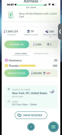 Pokemon Go Legendary Xerneas ( XXL) ( Normal ) ( Background) - Image 2