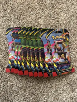 Pokemon Phantasmal Flames Sleeved Booster Pack Lot Of 10 IN HAND - Image 1