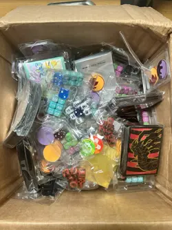 HUGE Pokemon TCG Accessories Lot Sleeves Coins Dividers Energy Dice SEALED - Image 2