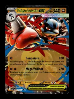 Carte Pokemon Mega-Lucario EX 113/217 Heros Transcendants FR - Image 1
