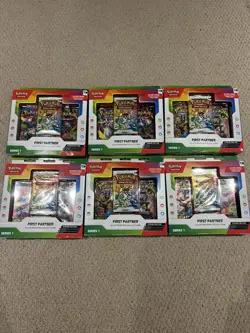 6x Pokemon TCG: First Partner Illustration Collection Series 1 New & Sealed - Image 1