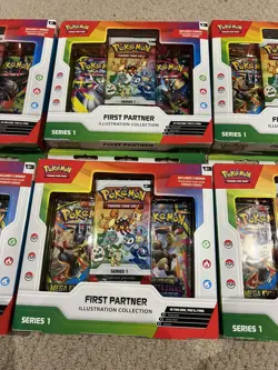 6x Pokemon TCG: First Partner Illustration Collection Series 1 New & Sealed - Image 5