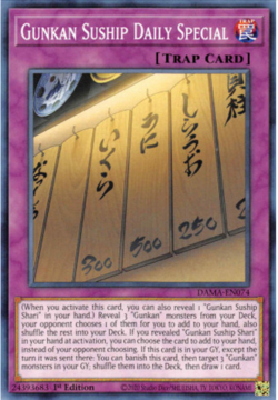 Gunkan Suship Daily Special DAMA-EN074 Yu-Gi-Oh! Card Light Play 1st Edition - Image 2