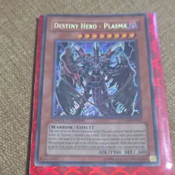 Yu-Gi-Oh! Destiny Hero - Plasma Effect Secret Rare CT04-EN003 2007 ATK/1900 DEF… - Image 2