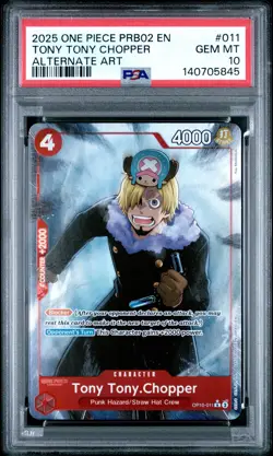 One Piece - Premium Booster Vol. 2 Tony Tony.Chopper OP10-011 - Alt Art - PSA 10 - Image 1