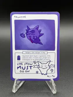 Pokedoodles Hauntme 62/90 - Pokemon Haunter Fan Art Card - Image 1
