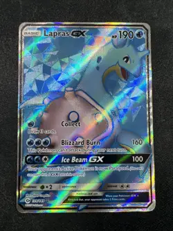 Lapras GX 139/149 - Sun & Moon Base Set Pokemon Card - NM - Image 1