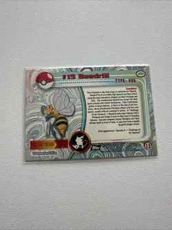 Topps Trading Card Pokemon #15 Beedrill Holo Rare NM - Image 2